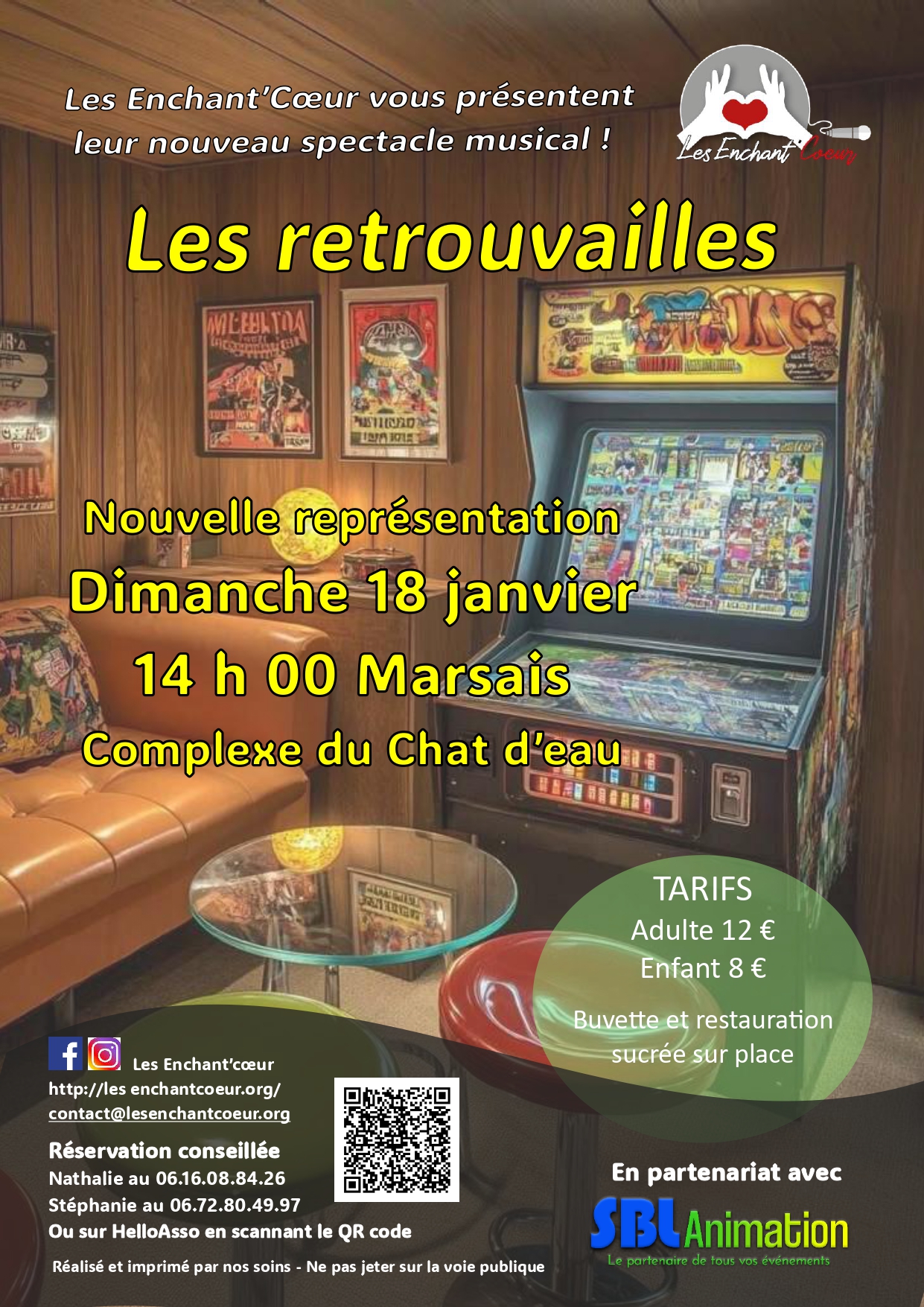 Spectacle Les Enchant'Coeur à Marsais le 18/01/2026