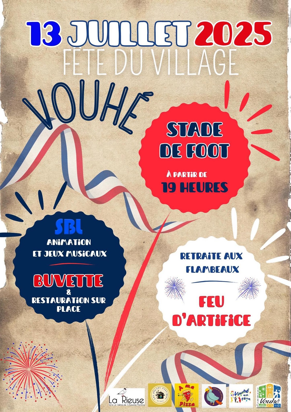 Festivités à Vouhé le 13/07/2025