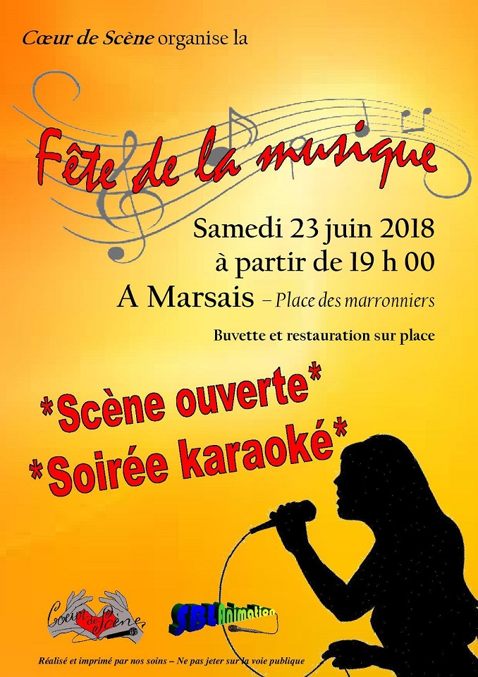 Fête de la musique le 17/06/2017 à Marsais